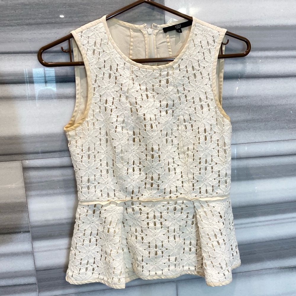 TIBI peplum top